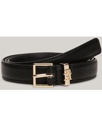 Tommy Hilfiger - High Waist Square Buckle Leather Belt - Lyst