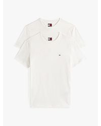 Tommy Hilfiger - Set Van 2 Extra Slim Fit T-Shirts Met Vlag - Lyst