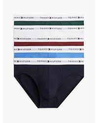 Tommy Hilfiger - 5 Pack Signature Repeat Logo Waistband Briefs - Lyst