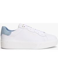 Tommy Hilfiger - Leather Cupsole Platform Trainers - Lyst