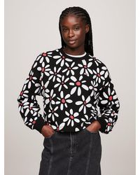 Tommy Hilfiger - Ditsy Floral Print Relaxed Fit Sweatshirt - Lyst