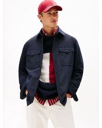 Tommy Hilfiger - Regular Fit Overshirt Met Gemengde Panelen - Lyst