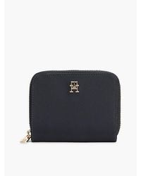 Tommy Hilfiger - Hilfiger Icon Zip Around Flap Wallet - Lyst