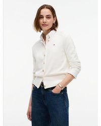 Tommy Hilfiger - Slim Tone Button Jersey Cardigan - Lyst