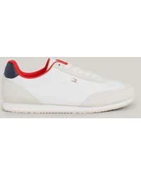 Tommy Hilfiger - Heritage Suede Flag Runner Trainers - Lyst