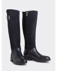 Tommy Hilfiger Essential Hoge Suède Laars - Blauw