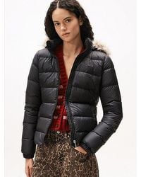 Tommy Hilfiger - Glanzend Waterafstotend Pufferjack Met Dons - Lyst