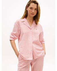 Tommy Hilfiger - Essential Seersucker Pyjama Shirt - Lyst