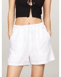 Tommy Hilfiger - Patch Pocket Lightweight Relaxed Mom Shorts - Lyst