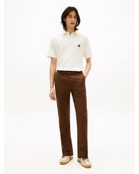 Tommy Hilfiger - Denton Straight Leg Linen Blend Chinos - Lyst