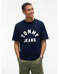 Tommy Hilfiger - Tommy Jeans Classic Logo Oversized Jersey T-Shirt - Lyst