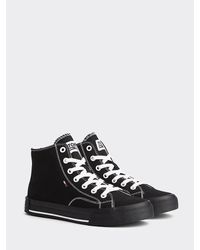 Tommy Hilfiger Essential Halfhoge Sneaker - Zwart