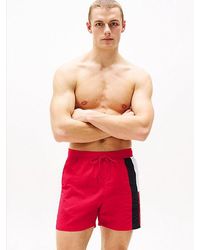 Tommy Hilfiger - Hilfiger Flag Mittellange Slim Fit Badeshorts - Lyst