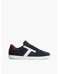 Tommy Hilfiger - Th Tribeca Suede Contrast Heel Trainers - Lyst