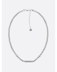 Tommy Hilfiger - Roestvrijstalen Schakelketting Met Bedel - Lyst