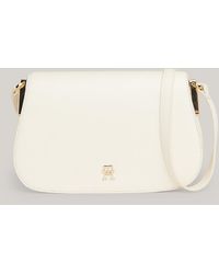 Tommy Hilfiger - Chic Th Monogram Small Crossover Flap Bag - Lyst