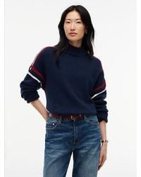 Tommy Hilfiger - Pure Wool Oversized Mock Neck Jumper - Lyst