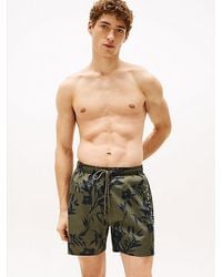 Tommy Hilfiger - Original Medium Lange Zwemshort Met Print - Lyst
