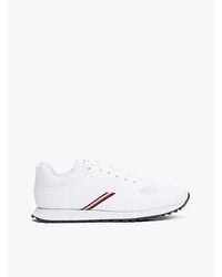 Tommy Hilfiger - Gebreide Sneaker Met Contrasterende Texturen - Lyst