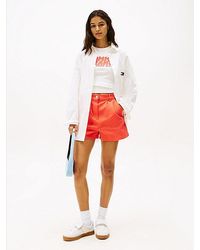 Tommy Hilfiger - Claire Jeans-Shorts Mit Hohem Bund - Lyst