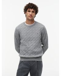 Tommy Hilfiger - Cable Knit Crewneck Sweater Lightweight Pullover - Lyst