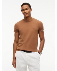 Tommy Hilfiger - Flag Embroidery Slim Jersey T-Shirt - Lyst