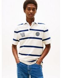 Tommy Hilfiger - Athleisure Relaxed Fit Polo Met Rugby-Streep - Lyst