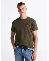 Tommy Hilfiger - T-Shirt Met Ronde Hals En Tommy-Badge - Lyst