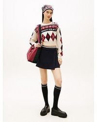 Tommy Hilfiger - Tommy Girl A-Line Wrap Mini Skirt - Lyst