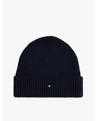 Tommy Hilfiger - Hilfiger Flag Beanie Mit Kaschmir - Lyst