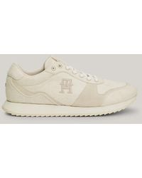 Tommy Hilfiger - Embroidery Linen Runner Trainers - Lyst