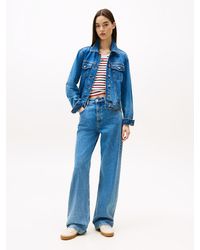 Tommy Hilfiger - Jeans Mia Relaxed Fit Dritti A Vita Media - Lyst