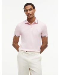 Tommy Hilfiger - Slim Fit Tipped Pique Polo Shirt - Lyst