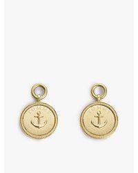 Tommy Hilfiger - Plated Nautical Charm Earrings - Lyst
