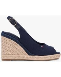 Tommy Hilfiger - Hemp Slingback Wedge Espadrilles - Lyst