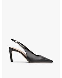 Tommy Hilfiger - Leren Slingback Pump Met Spitse Neus - Lyst