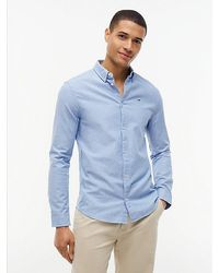 Tommy Hilfiger - Stretch Oxford Cotton Slim Fit Shirt - Lyst