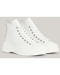 Tommy Hilfiger - High-Top Sneaker mit Plateau-Sohle - Lyst