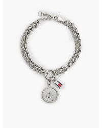 Tommy Hilfiger - Dubbele Armband Met Maritieme Bedels - Lyst