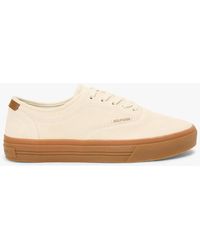 Tommy Hilfiger - Suede Hilfiger Monotype Cupsole Trainers - Lyst