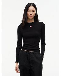 Tommy Hilfiger - Tommy Jeans Tommy Badge Slim Long Sleeve T-Shirt - Lyst