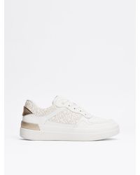 Tommy Hilfiger - Th Monogram Leather Court Trainers - Lyst