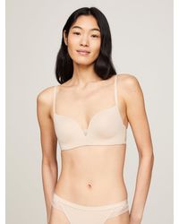 Tommy Hilfiger - Lace Trim Non-wired Push-up Bra - Lyst