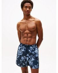 Tommy Hilfiger - Original Mittellange Badeshorts Mit Print - Lyst