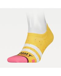 Tommy Hilfiger Sneakersocken mit Streifen und Punkten - Orange