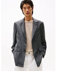 Tommy Hilfiger - Longline Blazer Van Zuivere Twill-Wol - Lyst