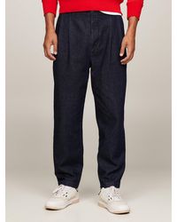 Tommy Hilfiger - Denim Pleated Relaxed Fit Chinos - Lyst