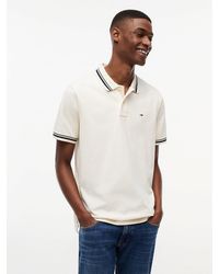 Tommy Hilfiger - Tommy Flag Regular Fit Tipped Polo Shirt - Lyst