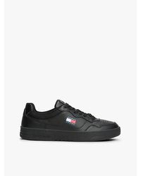 Tommy Hilfiger - Cupsole-Sneaker Aus Geprägtem Leder - Lyst