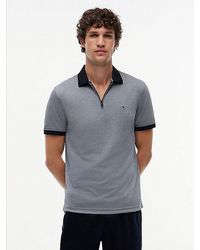 Tommy Hilfiger - Performance Regular Fit Oxford Polo Met Rits - Lyst